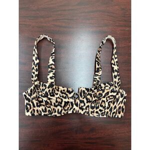 Victoria’s Secret Leopard Print Swim Top Size 34C